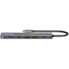 USB Type-C stotelė CANYON DS-17 – HDMI, USB 3.2 Gen 1 A, USB-C, MicroSD, 10000 Mbit/s, pilka
