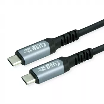 USB-C laidas VALUE 11.99.9086 USB4 Gen 3x2 1 m juodas