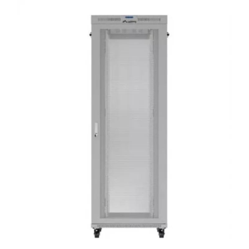 Stovo spinta 19 inch LANBERG FF01-8047-23SL 47U 800x1200 mm pilka su perforuotomis durelėmis