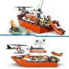 LEGO City 60504 Pakrančių apsaugos gelbėjimo laivas ir sraigtasparnis