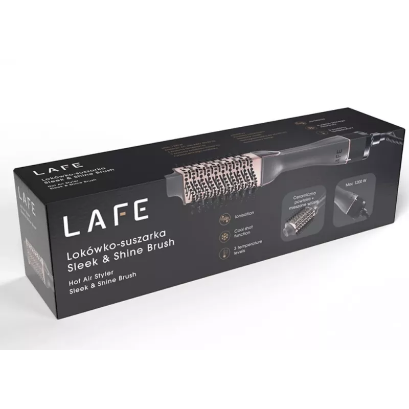 Karšto oro šukų volas LAFE 47460 „Sleek and Shine Brush“ – džiovinimas ir formavimas vienu įrankiu
