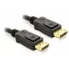 DisplayPort kabelis DeLOCK 82423 1 m, vyriškas į vyrišką, juodas