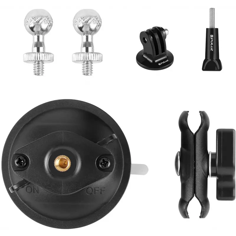 PULUZ Magic Arm Tripod Siurbtuvinis Laikiklis (Juodas)
