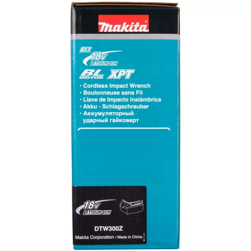Makita DTW300Z akumuliatorinis smūginis suktuvas 3200 RPM juoda, mėlyna