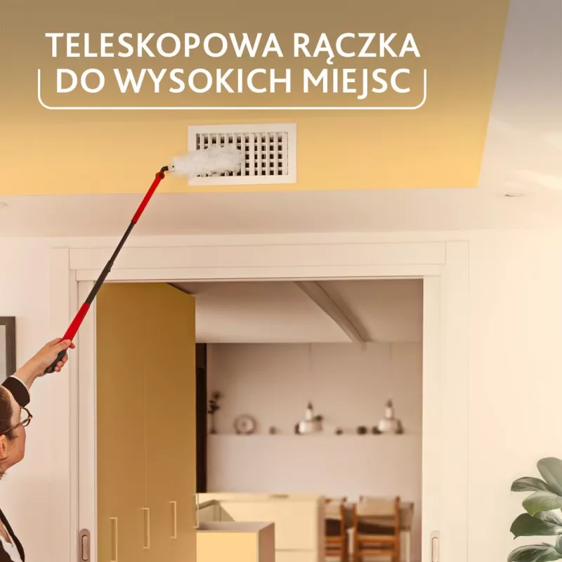 Vileda dulkių samtelis su ilga rankena + 1 Flex&Catch priedas