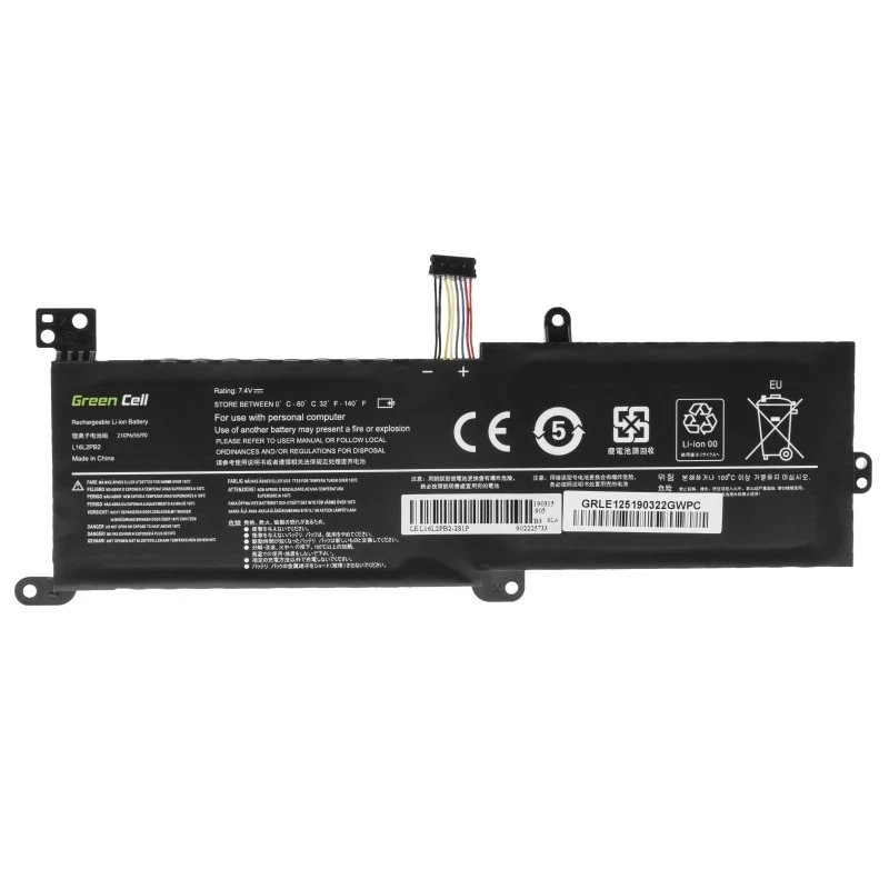 Baterija Green Cell LE125, skirta Lenovo IdeaPad (7,4 V, 3500 mAh, LiPo, juoda)