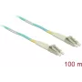 Tinklo kabelis Delock LC Duplex Multimode OM3 100m Juodas