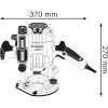 Bosch GOF 1250 CE juodas, mėlynas 24000 RPM 1250 W frezavimo staklės