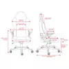 Deltaco DC130 Gaminė kėdė Soft Woven Mesh juoda (GAM-180)