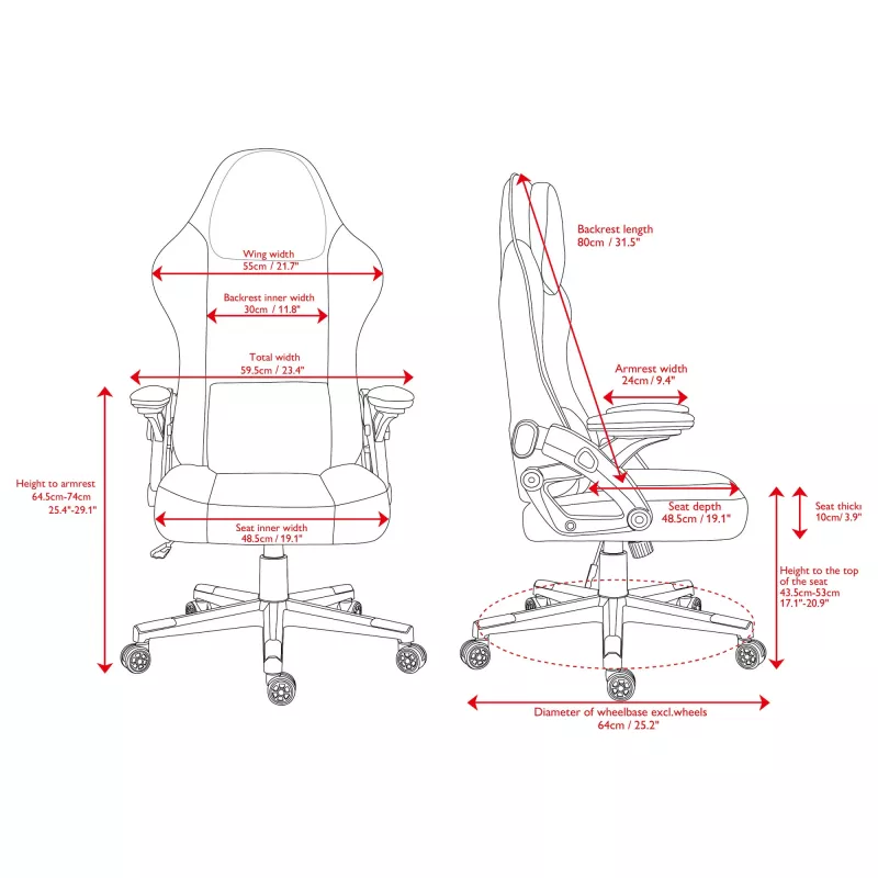 Deltaco DC130 Gaminė kėdė Soft Woven Mesh juoda (GAM-180)