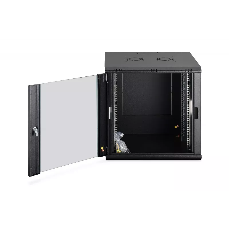 Sieninis tinklo spintos korpusas DIGITUS Dynamic-N DN-37111 — 12U, 600x600 mm, IP20, rakinamas
