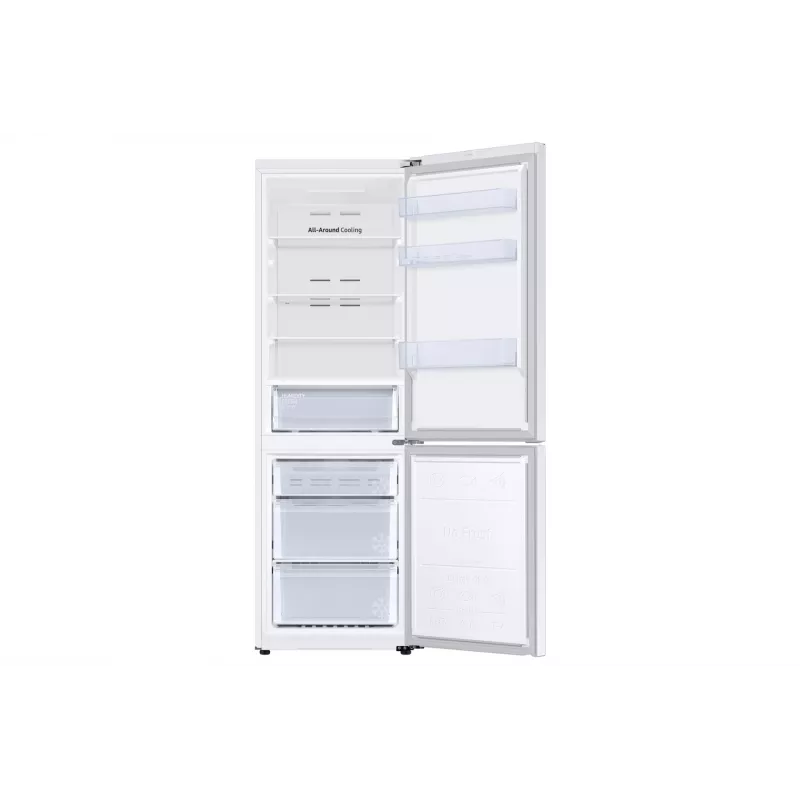 Samsung šaldytuvas RB34C670EWW/EF, aukštis 185,3 cm, 344 l, energijos klasė E, šaldiklis 114 l, šaldytuvas 230 l