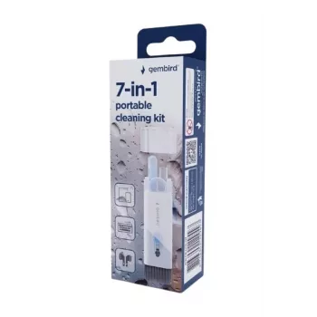 Gembird 7-in-1 Universalus Nešiojamas Valymo Rinkinys - Baltas