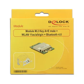 DeLOCK 95254 M.2 tinklo kortelė WLAN Bluetooth 433,3 Mbit/s
