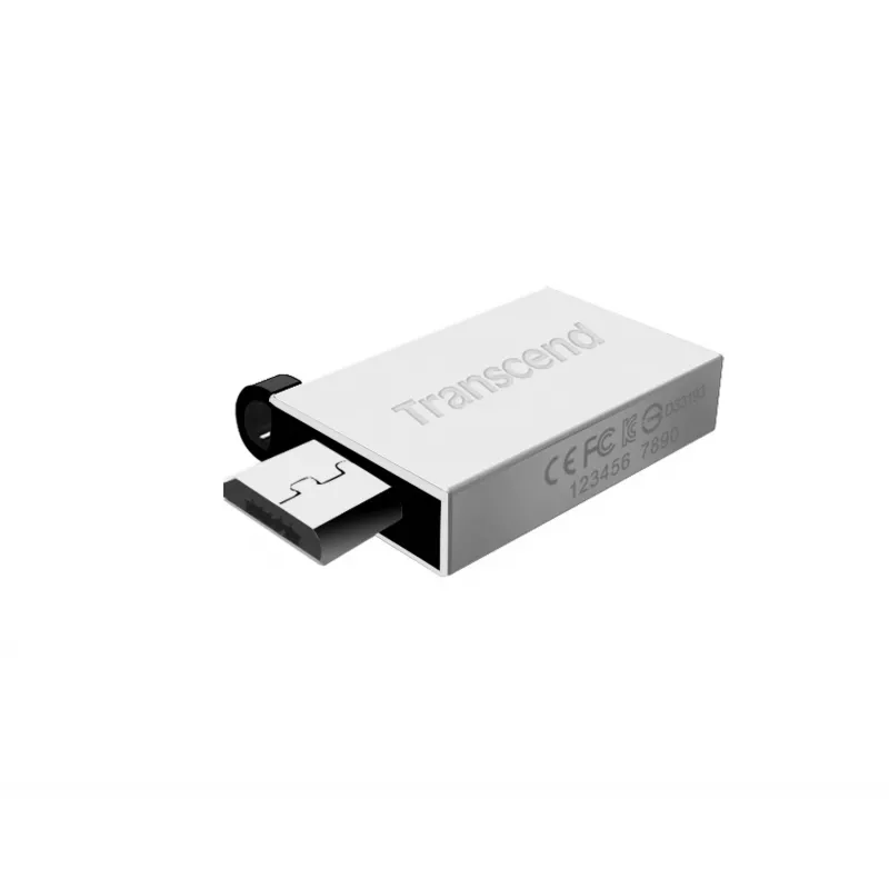 Transcend JetFlash Mobile 380 USB atmintukas – 16 GB, USB 2.0, sidabrinis (TS16GJF380S)
