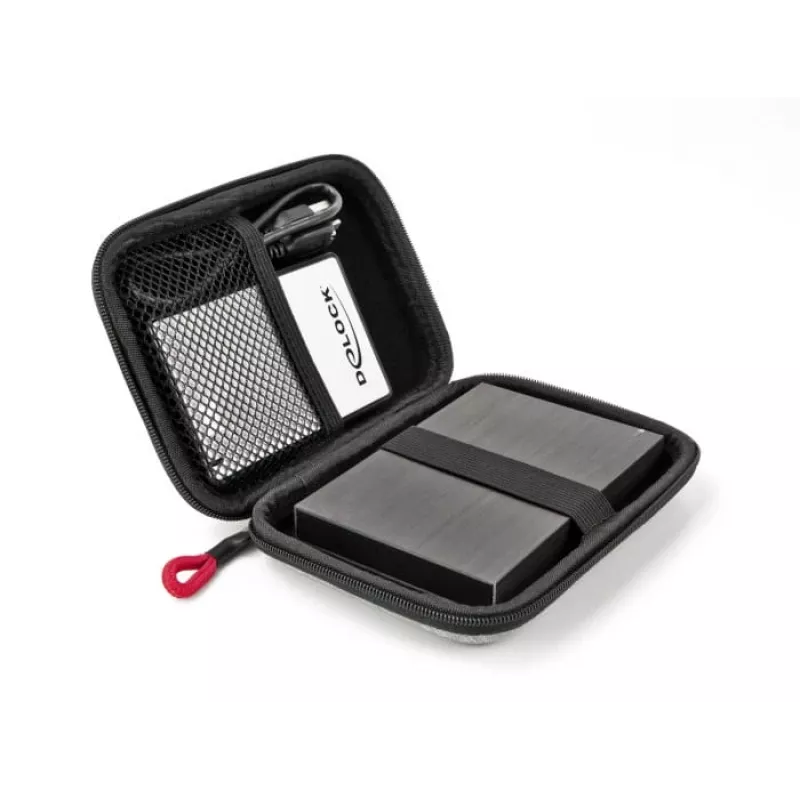 DeLOCK apsauginis maišelis 2,5 colių SSD, išoriniams korpusams ir kietiesiems diskams iki 12 x 8 x 2 cm
