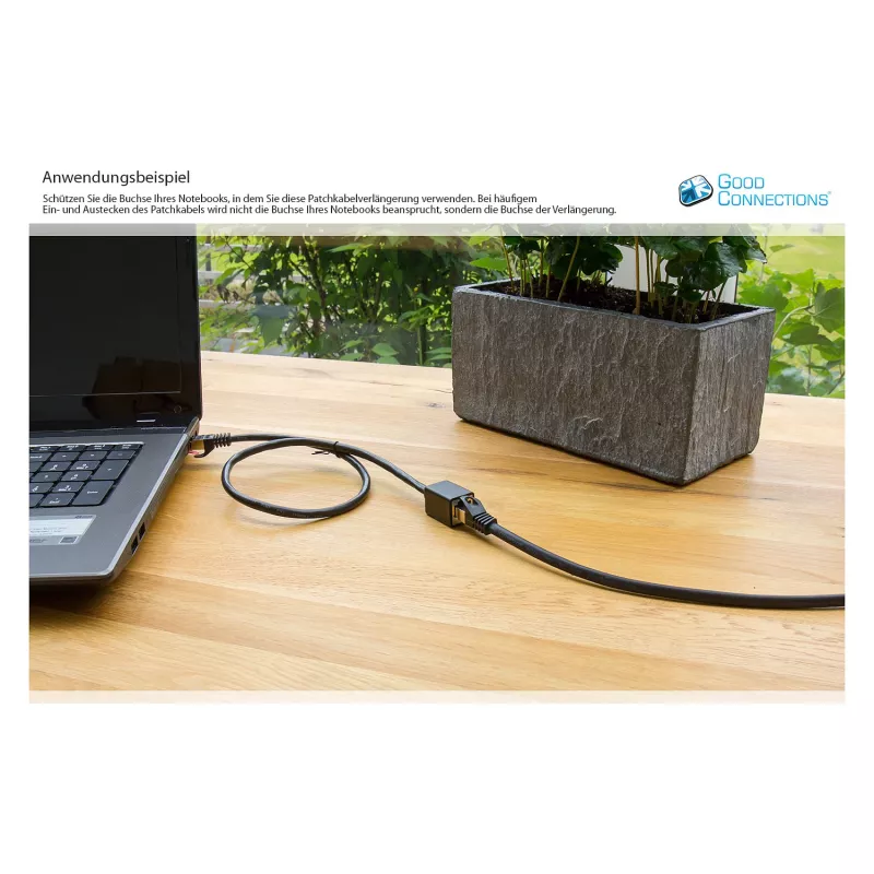 Goodconnections 8063VR-010S Ethernet Patch Cable Juodas