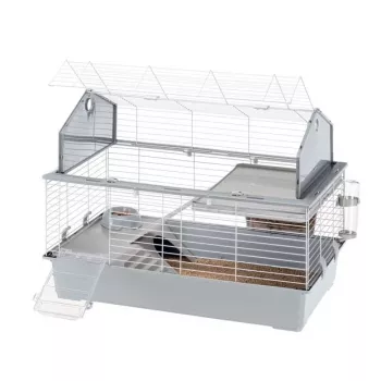 Narvelis Ferplast Barn 100 triušiams ir jūrų kiaulytėms, metalas/plastikas, 960×570×730 mm, taupe/balta