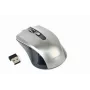 Belaidė pelė Gembird MUSW-4B-04-BG – dešinei rankai, optinė 1600 DPI, 4 mygtukai, RF, juoda/pilka