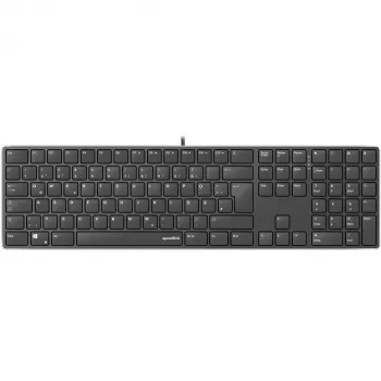 Klaviatūra SPEEDLINK SL-640010-BK USB, juoda, pilno dydžio, 110 klavišų