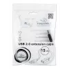 USB 2.0 ilginimo laidas AM-AF 0,15 m GEMBIRD