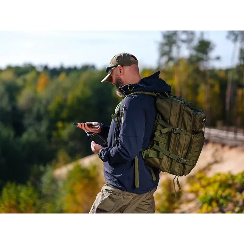Nešiojamas įkroviklis TRACER EnerGen 20000 mAh, Power Delivery 20W, USB-C įėjimas, 2×USB-A išėjimai, 3 įrenginių palaikymas, oranžinė