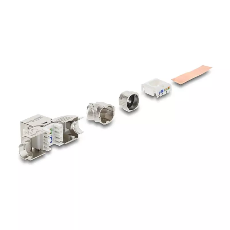 RJ45 Keystone modulis Cat.6A DELOCK 90798 su LSA užspaudimu