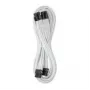 CableMod C-Series Pro ModMesh Jungiamasis Kabelis - 8+8 kaiščių PCIe, baltas, 60 cm