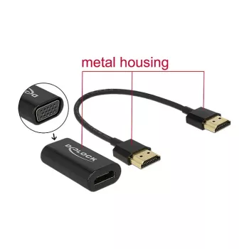 Kabelis HDMI / VGA DeLOCK 65667 0,15 m