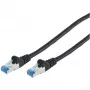 Patch kabelis CAT6a S/FTP RJ45, 1 m, juodas