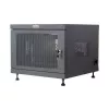 Stovo lentyna TECHLY 367652 kabelių tvarkyklė su 3M lipnia juosta, plieninė, 550×550×410 mm, juoda
