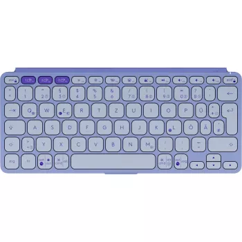 Logitech Keys-To-Go 2, alyvinė, belaidė klaviatūra Bluetooth, vokiškas išdėstymas, 920-012966