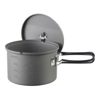 ESBIT PT1600HA keptuvė stovyklavimui 1.6 L aliuminis, juoda