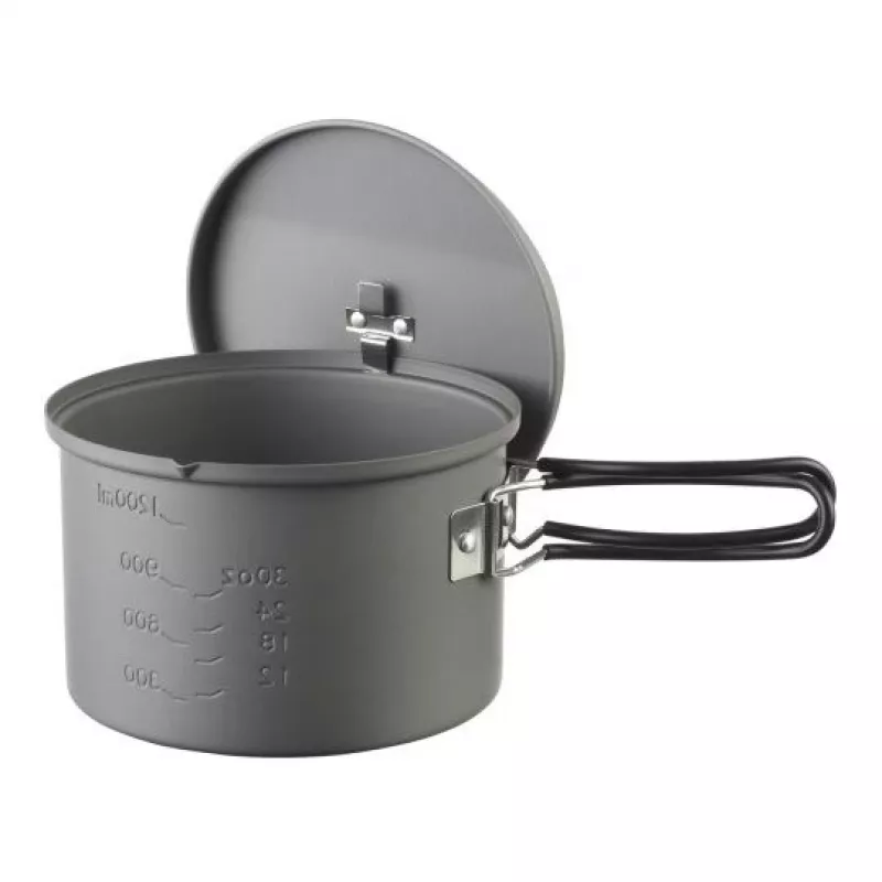 ESBIT PT1600HA keptuvė stovyklavimui 1.6 L aliuminis, juoda