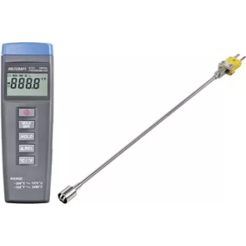 VOLTCRAFT K101 + TP 205 temperatūros matavimo prietaisas -200 iki +1370 °C, zondo tipas K
