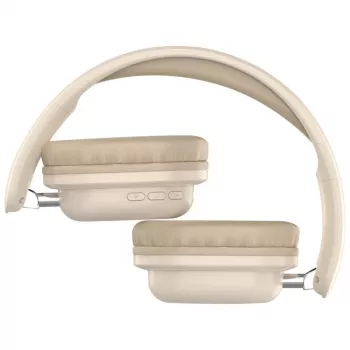 Belaidės ausinės DEFENDER EEMOTION B640 BEIGE – uždengiančios ausis, uždaro akustinio tipo, USB-C, AUX, 20–20000 Hz, 105 dB
