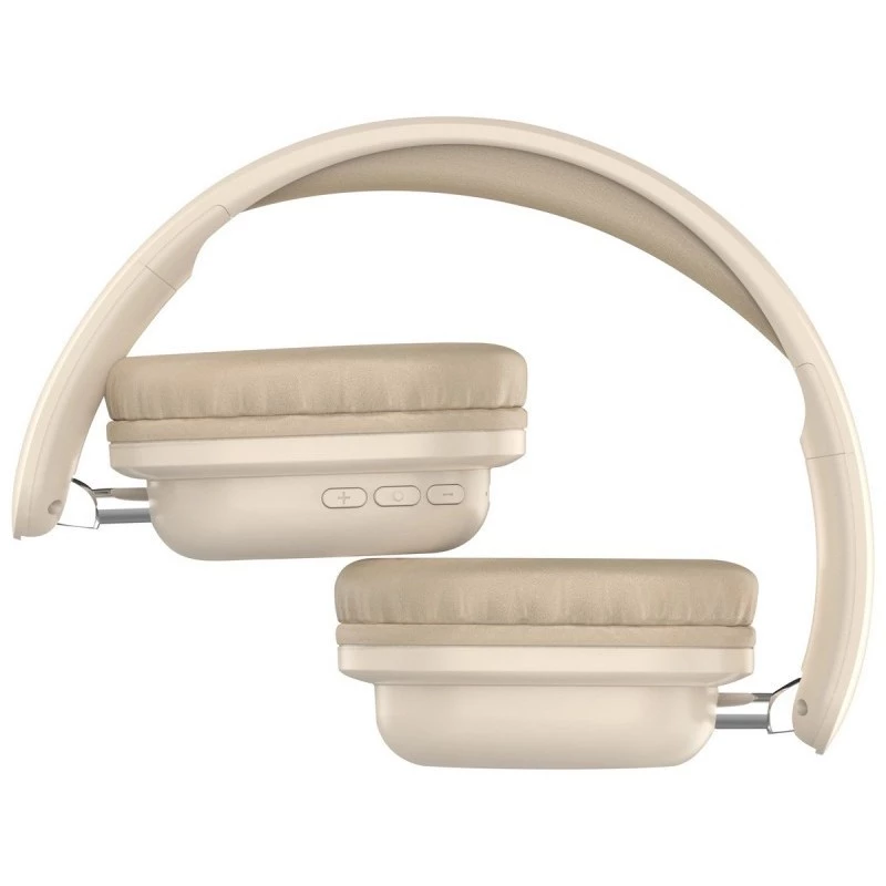 Belaidės ausinės DEFENDER EEMOTION B640 BEIGE – uždengiančios ausis, uždaro akustinio tipo, USB-C, AUX, 20–20000 Hz, 105 dB