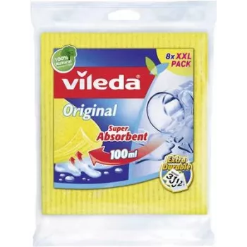 Valymo kempininis skudurėlis VILEDA Aqua 8 vnt. 142274 – sugeriantis, patvarus