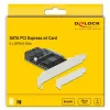 DeLOCK SATA PCI Express x4 kortelė 5 prievadų Low Profile