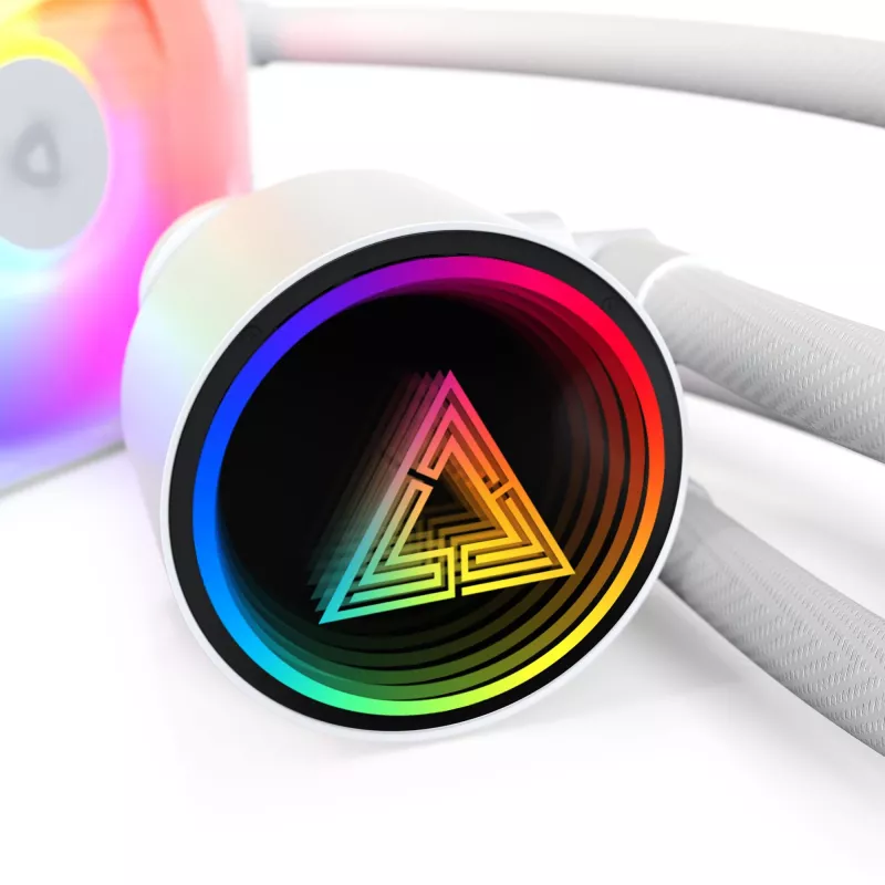 CPU aušintuvas Montech LIGHTFLOW 240 ARGB (W) – skystinis aušinimas