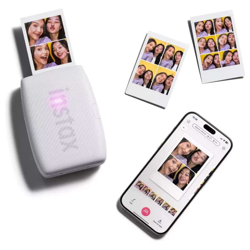 Nešiojamas momentinis spausdintuvas Fujifilm Instax Mini Link 3 Baltas Bluetooth nuotraukų spausdinimui iš išmaniojo telefono
