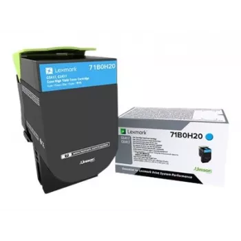 Kasetė Lexmark 71B0H20 Originali Ciano spalva, 3500 puslapių