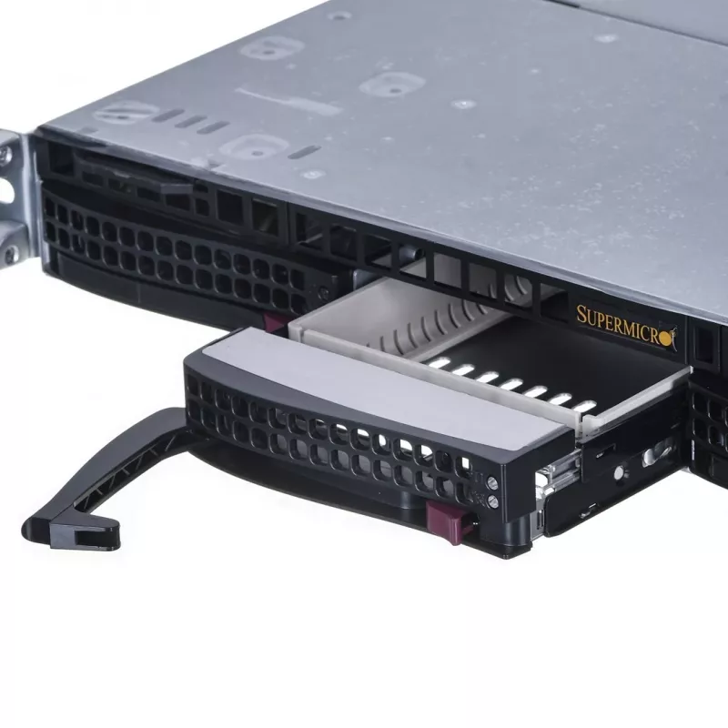 Serverio korpusas Supermicro CSE813MFTQC-R407CB 1U, 4x kietojo disko lizdai