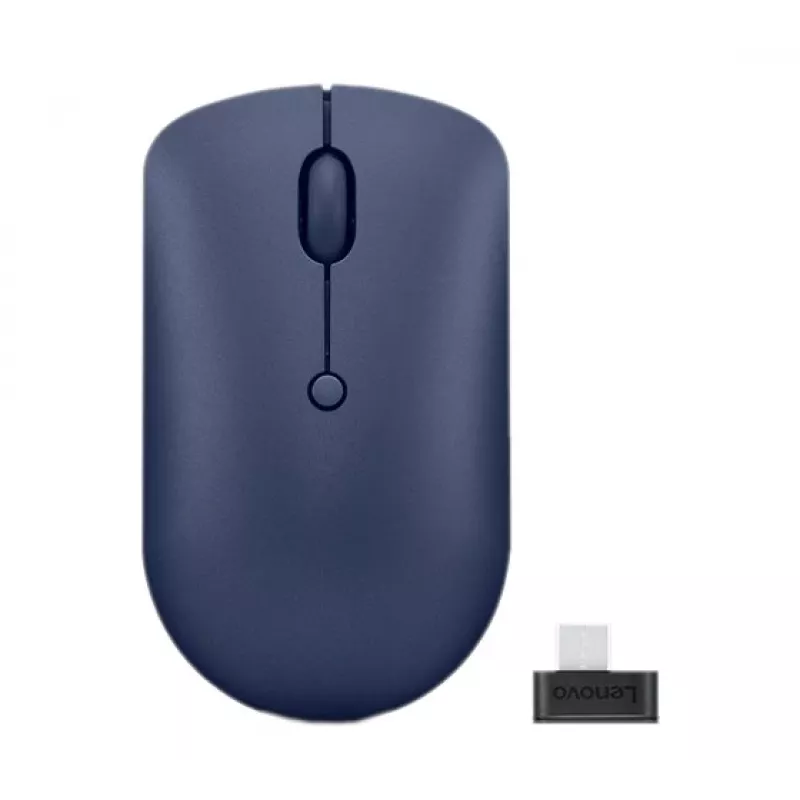 Belaidė optinė pelė Lenovo 540 RF, ambidekstrinė, 2400 DPI, 2,4 GHz USB‑C imtuvas, mėlyna