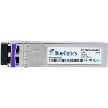 BlueOptics CSFP-GE-FE-BIDI2-BO cSFP šviesolaidinis siųstuvas-imtuvas, 1250 Mbit/s, sidabrinis