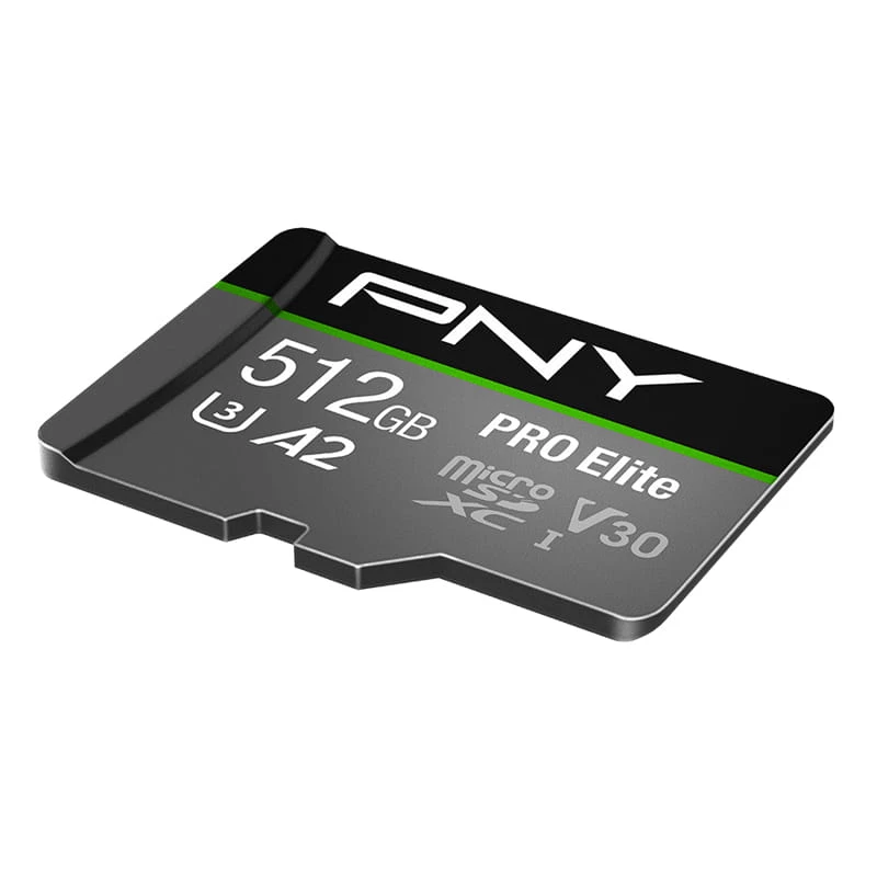 Flash atminties kortelė PNY 512GB microSDXC Class 10 P-SDUX512U3100PRO-GE