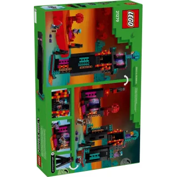 LEGO Minecraft rinkinys 21279 Endermano bokštas, 867 detalių, 2 minifigūrėlės, 450 mm aukštis