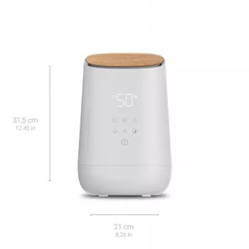 Medisana AH 680 drėkintuvas ultragarsinis 2,6 L Baltas, Medis 24 W