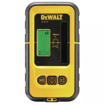 DeWalt DE0892G-XJ linijos detektorius, žalias 510 nm lazeris, maks. nuotolis 50 m, 9V baterija, trikojo laikiklis