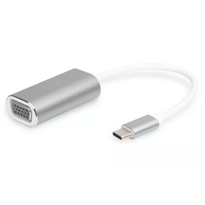 DIGITUS DA-70837 VGA adapteris 1080p FHD į USB 3.0 Type C, aliuminis